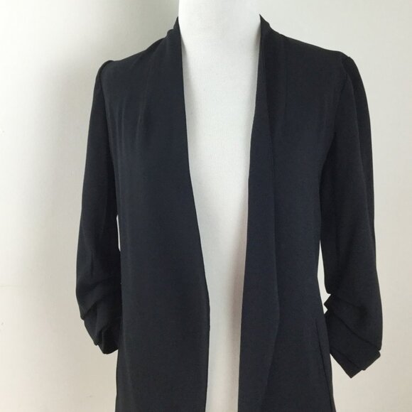 Aritzia Babaton Black Open Front Blazer 00 - Picture 3 of 9